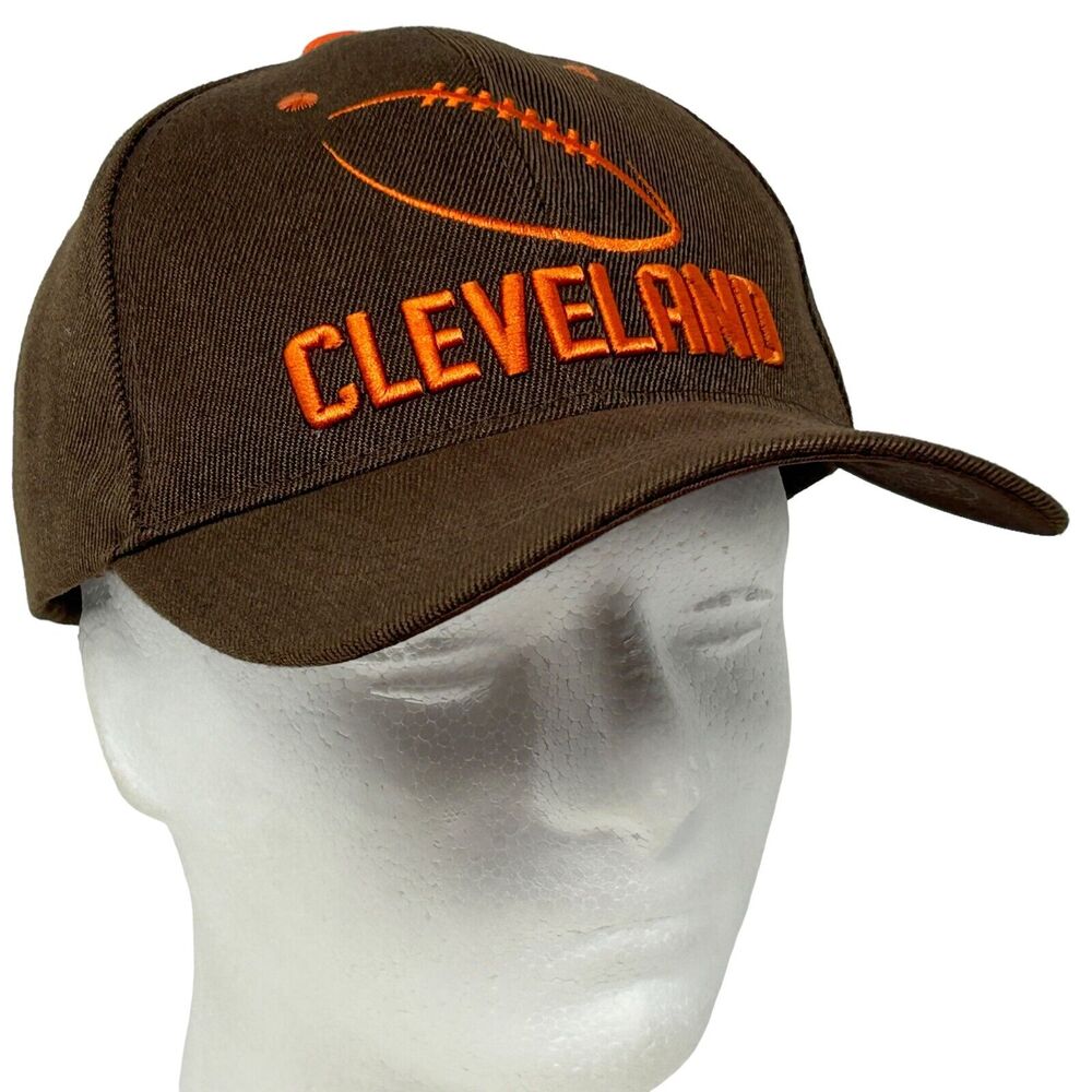 Cleveland Browns Hat Cap Brown Strapback NFL Football 6 Panel